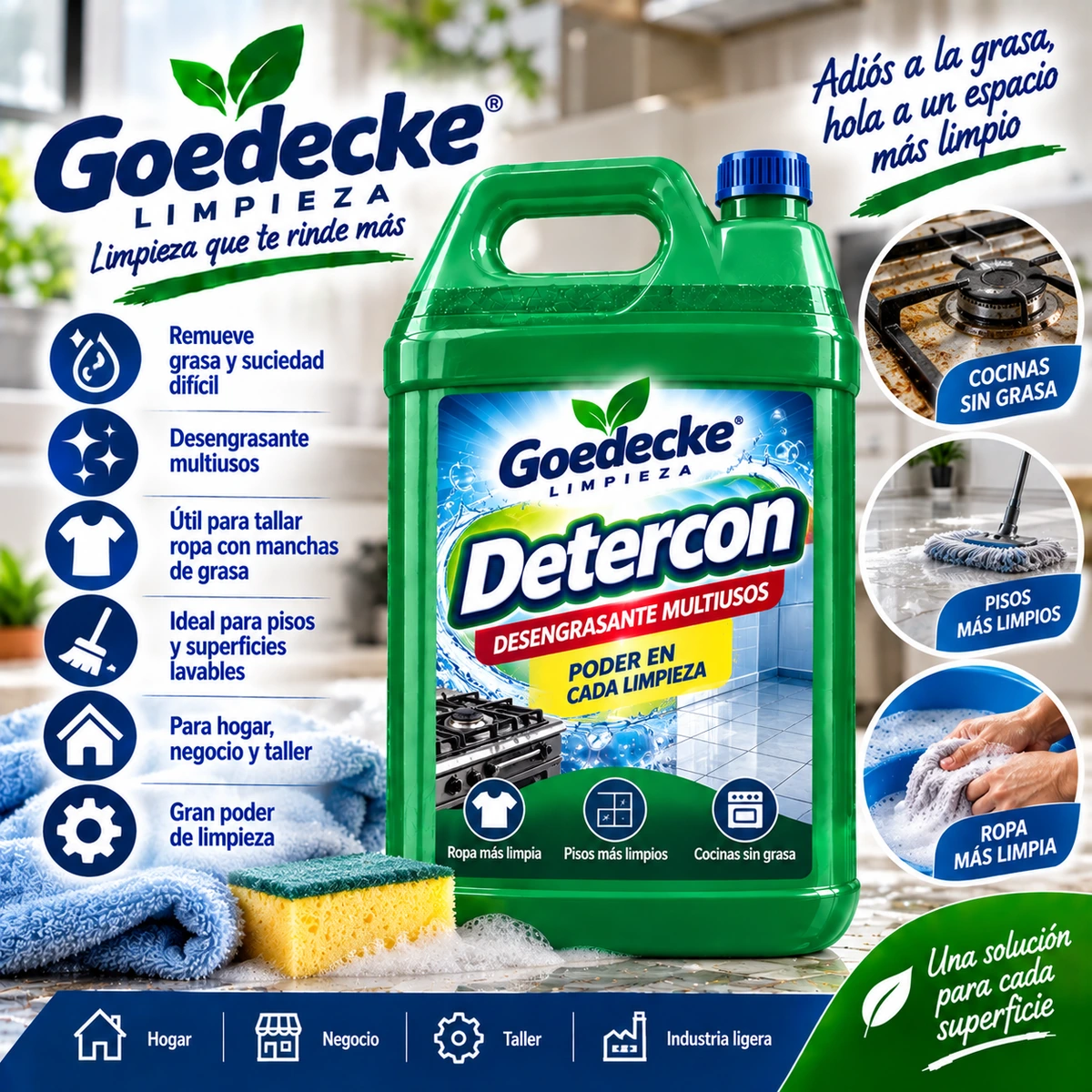 Detercon Goedecke® – Desengrasante Multiusos