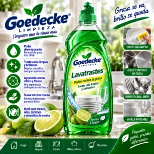 Lavatrastes Goedecke® - Poder contra la grasa