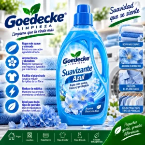 Suavizante Azul Goedecke® – Suavidad y frescura para tu ropa