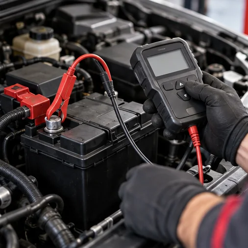 Prueba ilustrativa de una batería automotriz